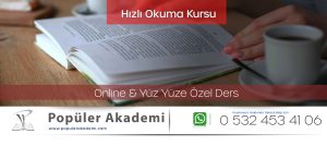 hızlı okuma kursu şahinbey